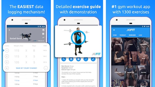 تطبيق JEFIT Workout Tracker