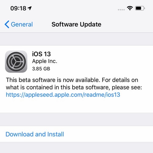 ios 13 download