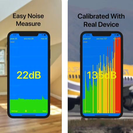 تطبيق dB meter - قياس شدة الضوضاء