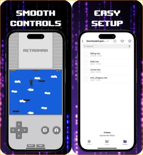 محاكي Retroman: Retro Game Emulator - أفضل محاكي لألعاب نينتندو على الايفون والايباد